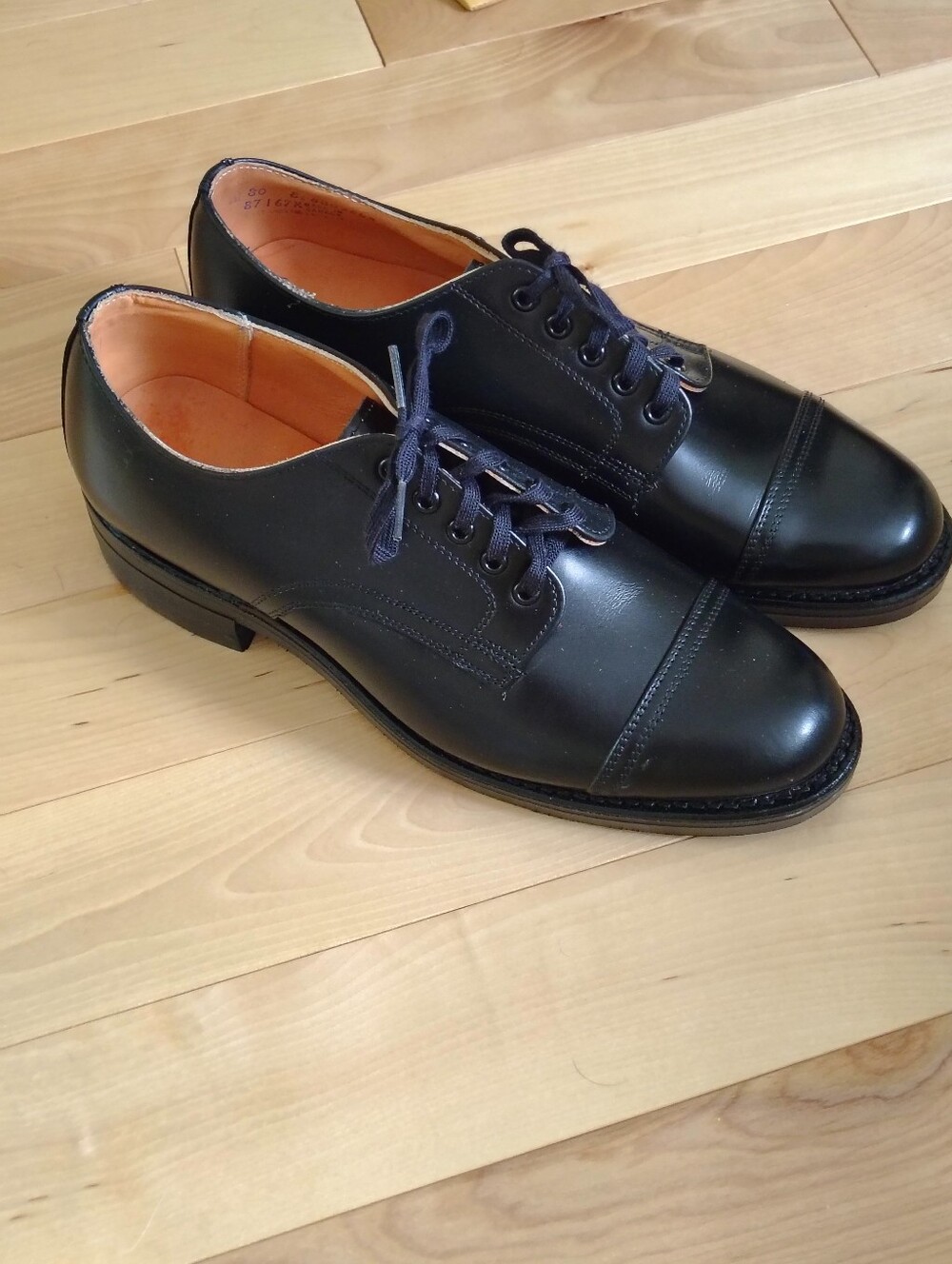 Boulet Black Cap-Toe Men's Dress Shoes, Goodyear Welted made in Canada